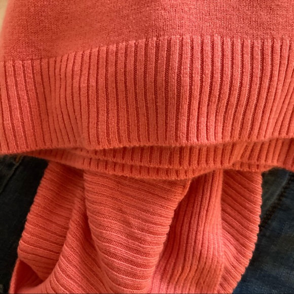 Softest sweater ever in peach-melon with cowl neck - Picture 8 of 9
